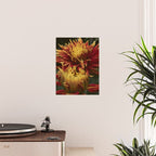 Solar Flare - dahlia photograph botanical art print flowers autumn fall Poster Gallery Image 2
