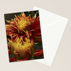 Solar Flare - dahlia photograph botanical art print flowers autumn fall Stationery Card Gallery Image 2