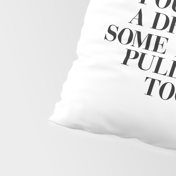 Pour Yourself a Drink, Put on Some Lipstick and Pull Yourself Together black-white home wall decor Pillow Sham Gallery Image 4