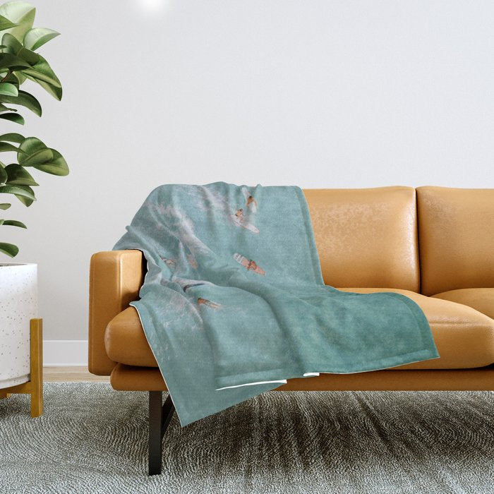 lets surf xviii Throw Blanket Gallery Image 1