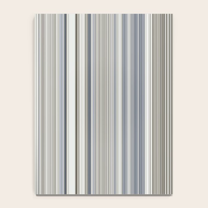 Blue grey Tan Stripes Notebook Gallery Image 4