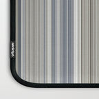 Blue grey Tan Stripes Laptop Sleeve Gallery Image 3