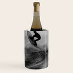 Surf black white Wine Chiller Gallery Image 1