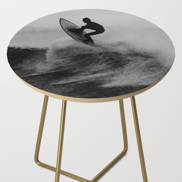 Surf black white Side Table Gallery Image 2