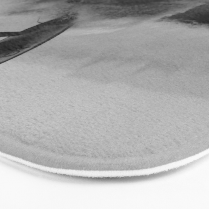 Surf black white Bath Mat Gallery Image 3