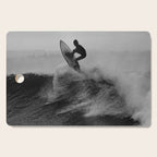 Surf black white Cutting Board Gallery Image 1