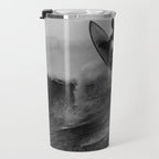 Surf black white Travel Mug Gallery Image 3