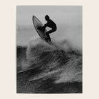 Surf black white Poster Gallery Image 4