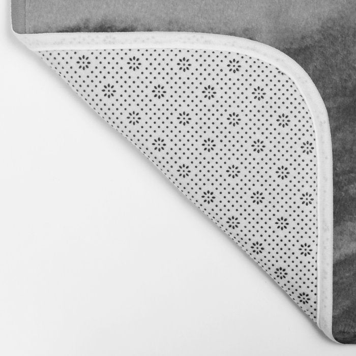 Surf black white Bath Mat Gallery Image 2