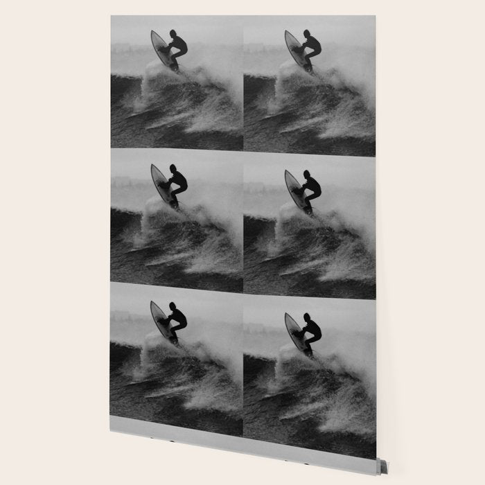 Surf black white Wallpaper Gallery Image 2
