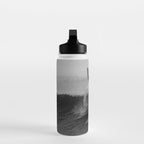 Surf black white Water Bottle Gallery Image 3