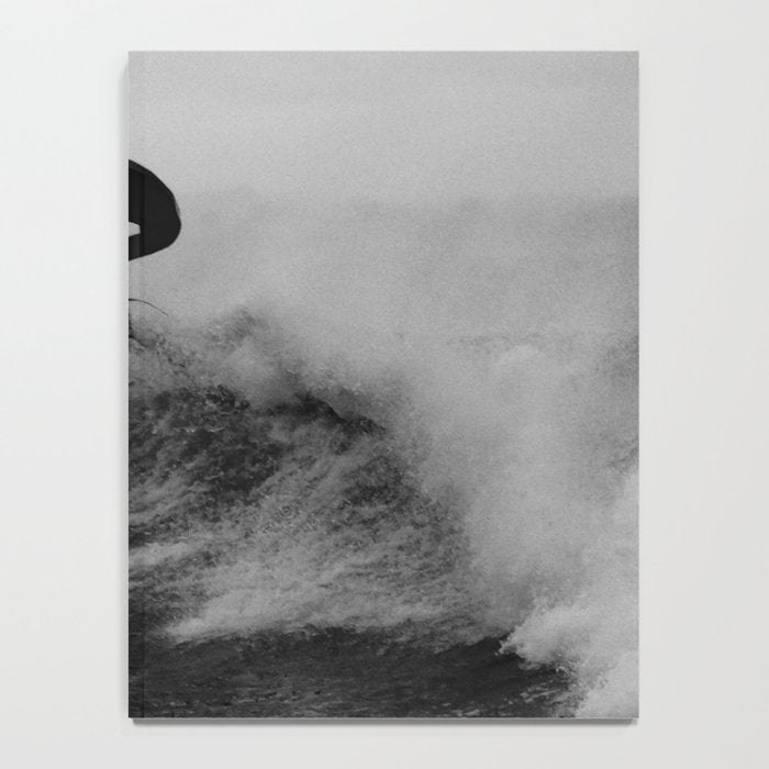 Surf black white Notebook Gallery Image 4