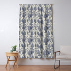 Bigfoot / Sasquatch Toile de Jouy in Blue Window Curtain Gallery Image 5