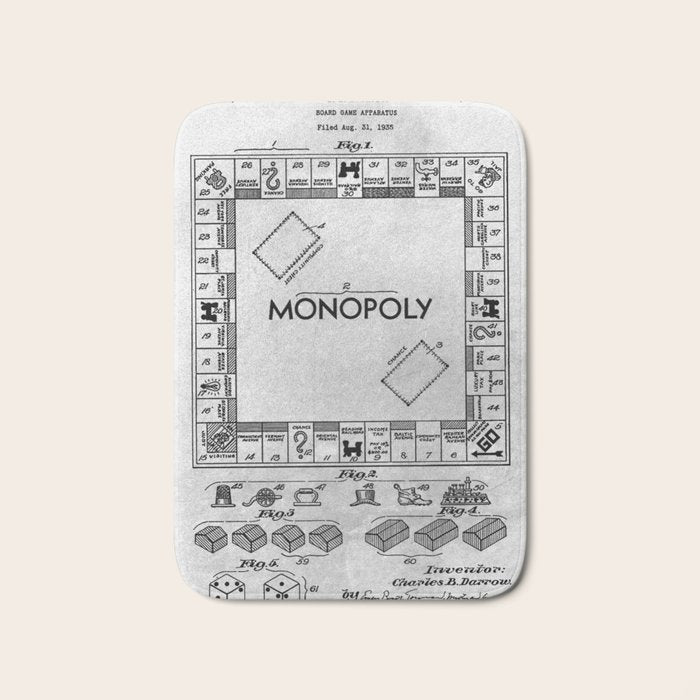 Monopoly Bath Mat Gallery Image 1