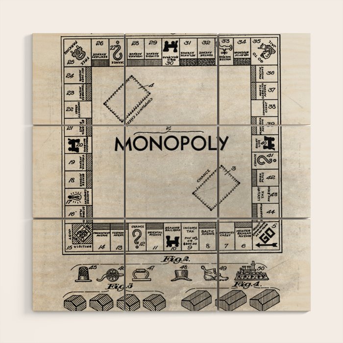 Monopoly Wood Wall Art Gallery Image 1