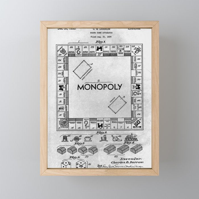 Monopoly Mini Art Print Gallery Image 1