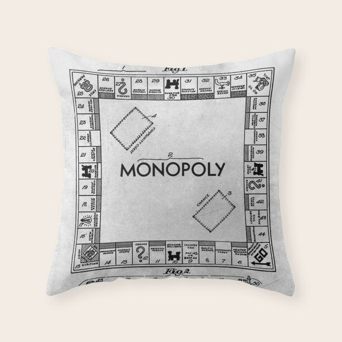 Monopoly Throw Pillow Gallery Image 6
