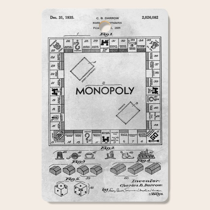 Monopoly Cutting Board Gallery Image 1