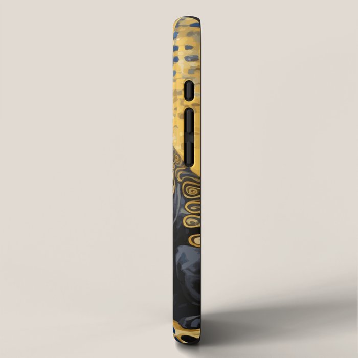 Gustav Klimt Style Dog with Blue and Gold Patterns iPhone Case Gallery Image 2