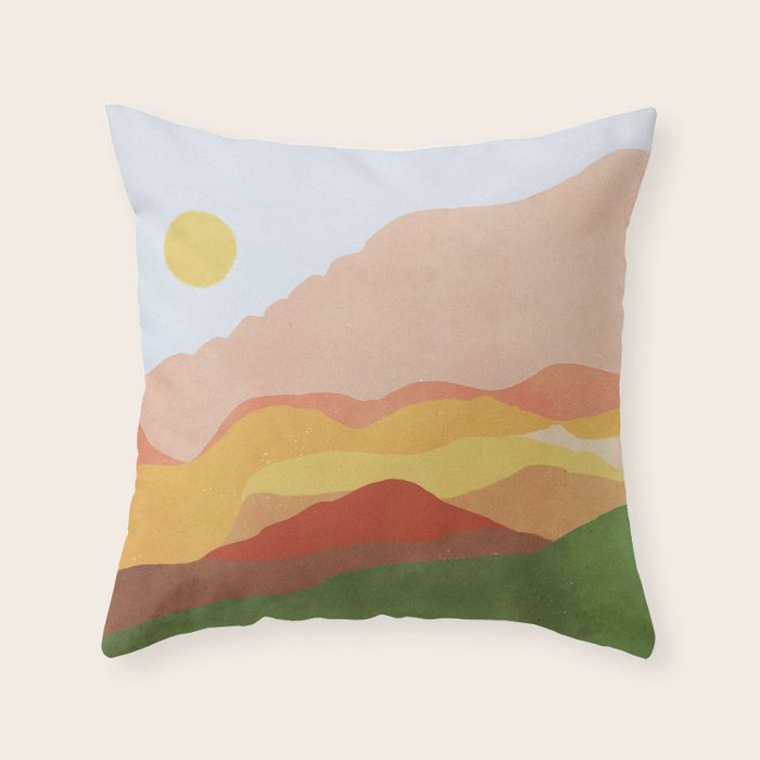 Landscape No3 Throw Pillow Gallery Image 6