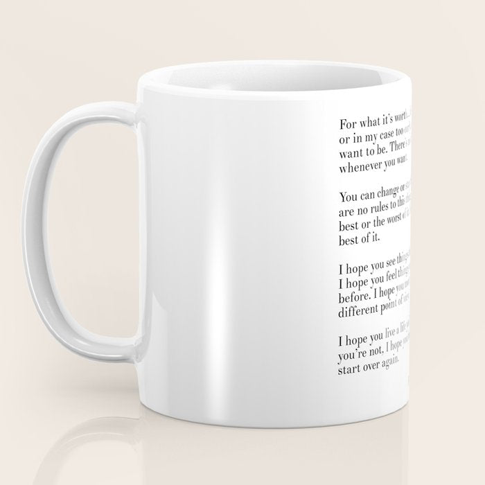 fitzgerald for what it's worth Coffee Mug Gallery Image 3
