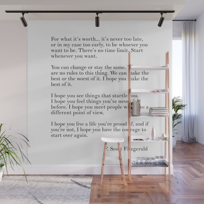 fitzgerald for what it's worth Wall Mural