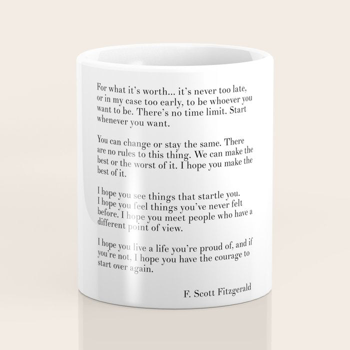 fitzgerald for what it's worth Coffee Mug Gallery Image 4