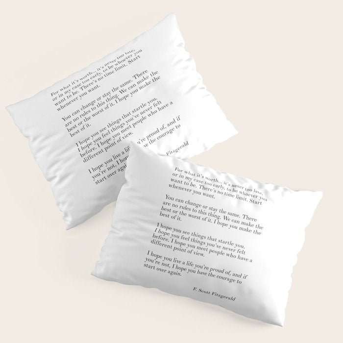 fitzgerald for what it's worth Pillow Sham Gallery Image 3