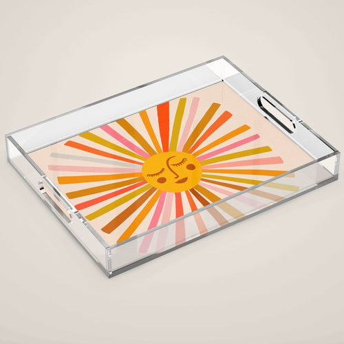 Sunshine Retro Ochre Palette Acrylic Tray