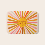 Sunshine - Retro Ochre Palette Bath Mat Gallery Image 1