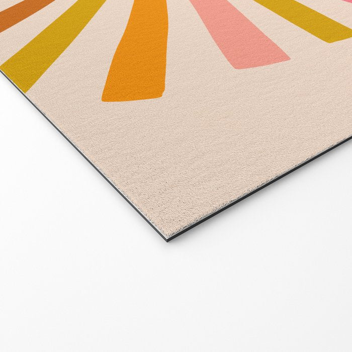 Sunshine - Retro Ochre Palette Welcome Mat Gallery Image 2