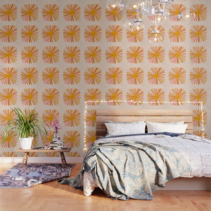Sunshine - Retro Ochre Palette Wallpaper Gallery Image 3