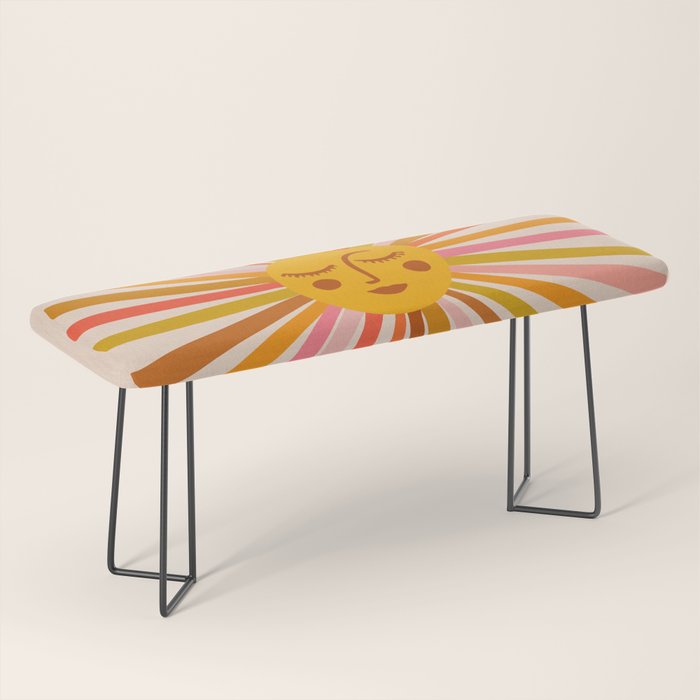 Sunshine - Retro Ochre Palette Bench Gallery Image 1