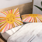 Sunshine - Retro Ochre Palette Pillow Sham Gallery Image 2