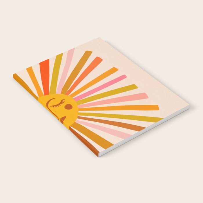 Sunshine - Retro Ochre Palette Notebook Gallery Image 2