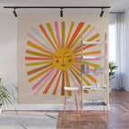 Sunshine - Retro Ochre Palette Wall Mural Gallery Image 1