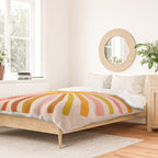 Sunshine â Retro Ochre Palette Duvet Cover Gallery Image 2