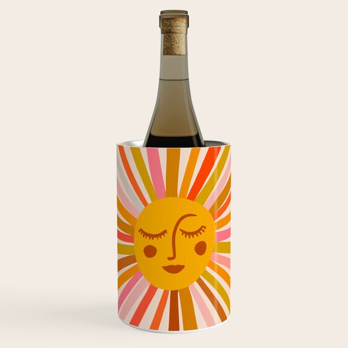 Sunshine - Retro Ochre Palette Wine Chiller Gallery Image 1