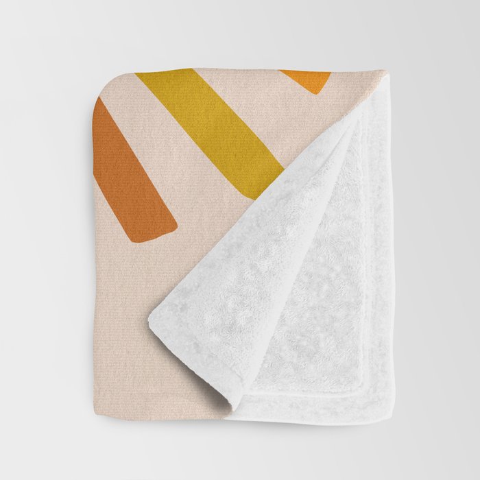 Sunshine - Retro Ochre Palette Throw Blanket Gallery Image 3