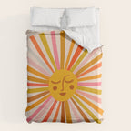 Sunshine â Retro Ochre Palette Duvet Cover Gallery Image 6