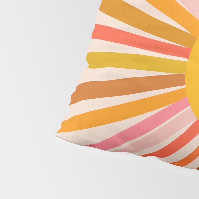 Sunshine - Retro Ochre Palette Pillow Sham Gallery Image 4