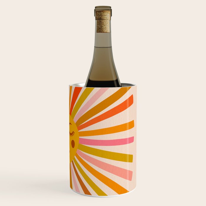 Sunshine - Retro Ochre Palette Wine Chiller Gallery Image 3