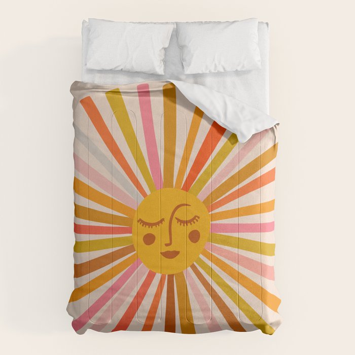 Sunshine â Retro Ochre Palette Comforter Gallery Image 1