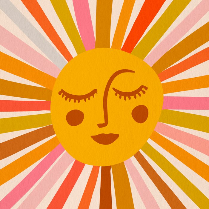 Sunshine â Retro Ochre Palette Coffee Mug Gallery Image 2