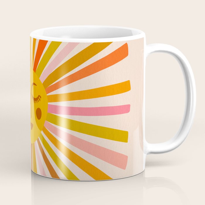 Sunshine â Retro Ochre Palette Coffee Mug Gallery Image 1