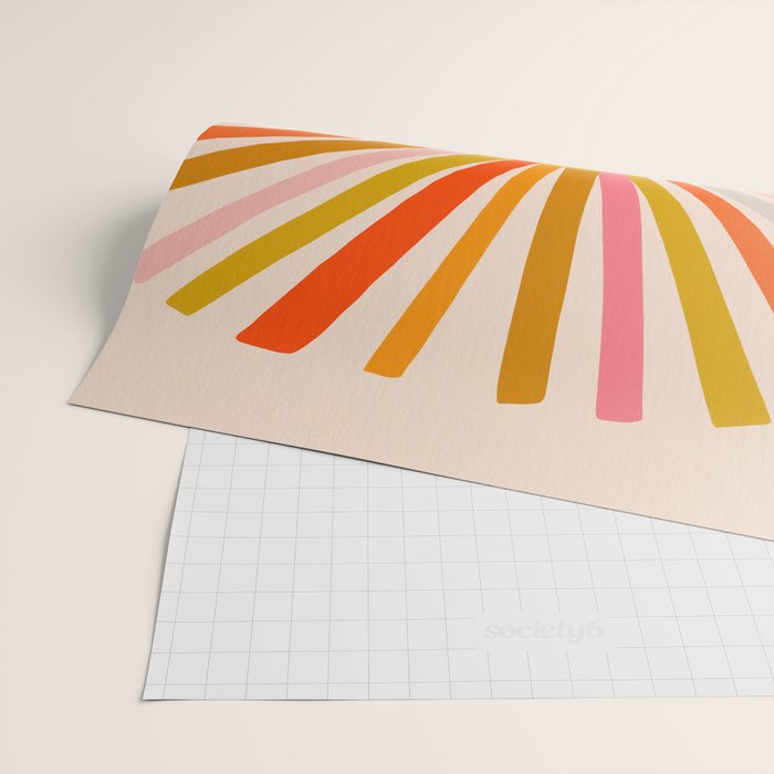 Sunshine - Retro Ochre Palette Wrapping Paper Gallery Image 2