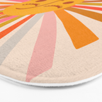 Sunshine - Retro Ochre Palette Bath Mat Gallery Image 3