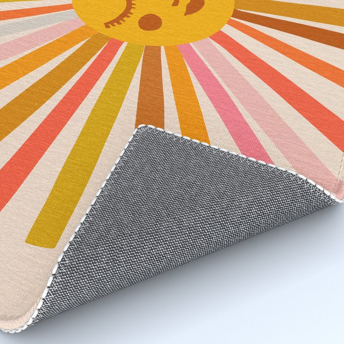 Sunshine â Retro Ochre Palette Rug Gallery Image 4