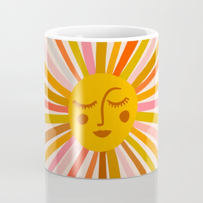 Sunshine â Retro Ochre Palette Coffee Mug Gallery Image 4