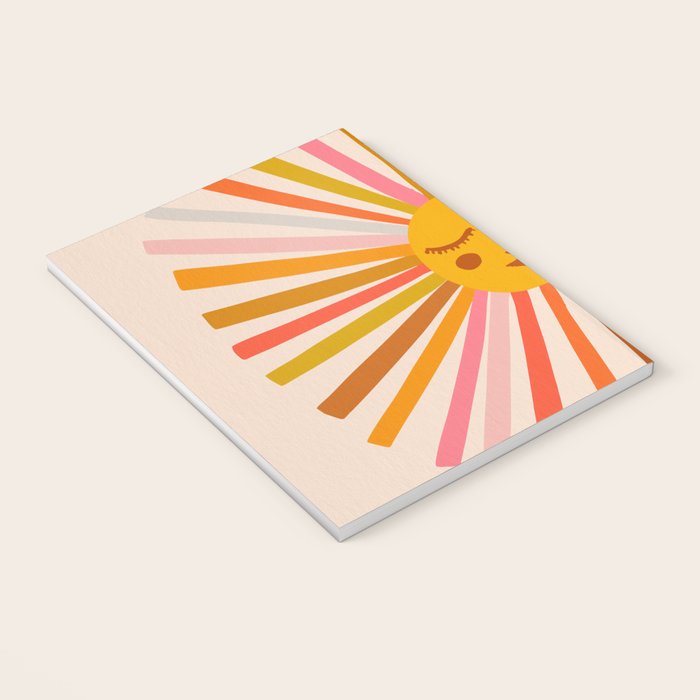 Sunshine - Retro Ochre Palette Notebook Gallery Image 3